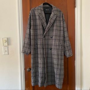 ((SOLD)) MADEWELL Wool Plaid Coat (XL)